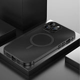 Fashion Aluminum Metal Magnetic Glass Lens Backboard Case for iPhone