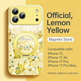 Romantic Floral Magnetic Phone Case with Stand for IPhone