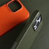 Full-Cover Magnetic Genuine Leather Case for iPhone