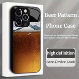 Beer Pattern Electroplated Phone Case for iPhone