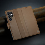Business-Style Leather Flip Case for Samsung