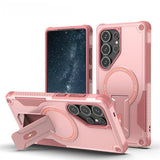 Concealed Stand Magnetic with Strap Phone Case for Samsung