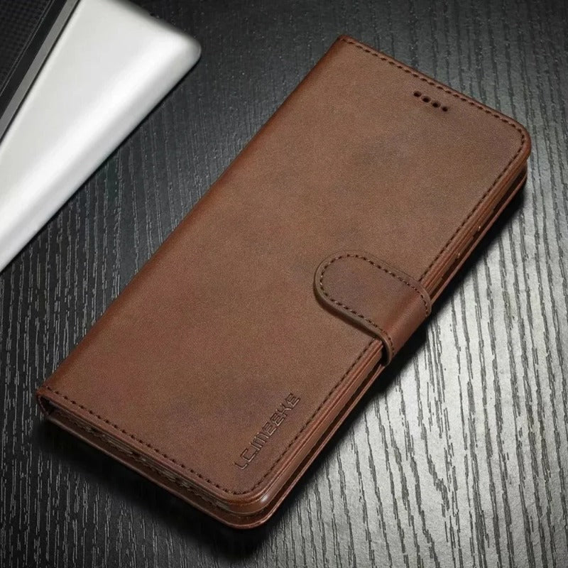 Business Leather Wallet Case for Samsung