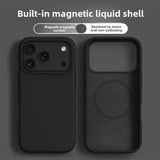 Liquid Silicone Magnetic Soft Phone Case for iPhone