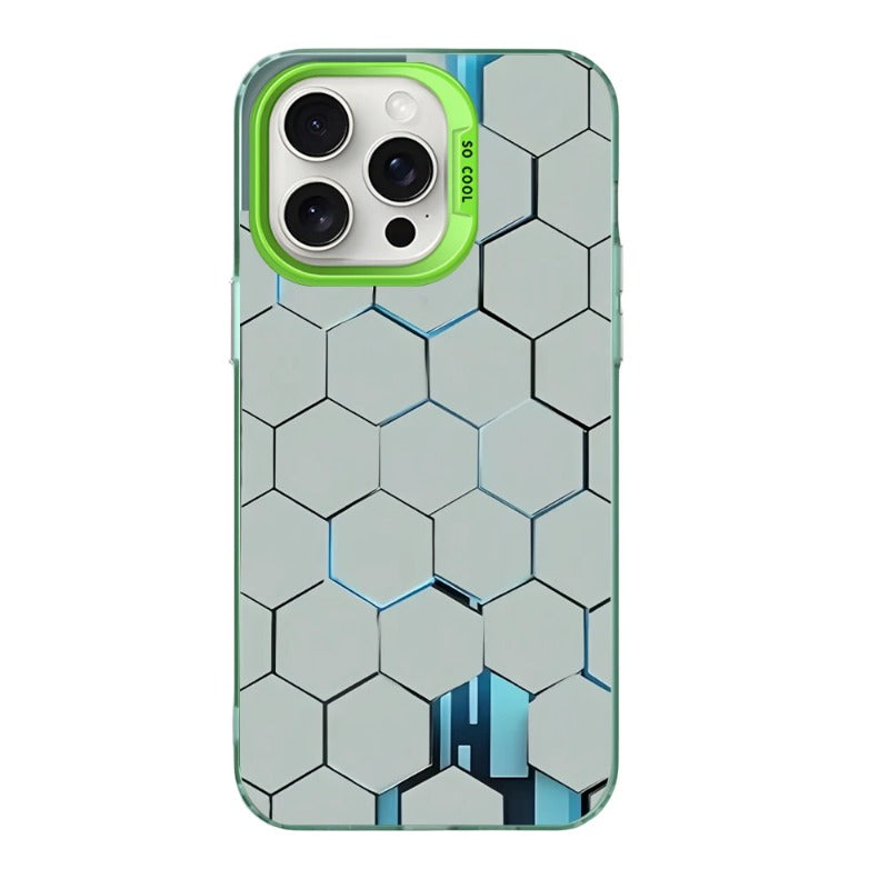 Matte Honeycomb Pattern Phone Case for iPhone