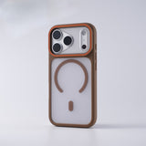 New Skin-Feel Frosted Magnetic Large Window Phone Case for IPhone