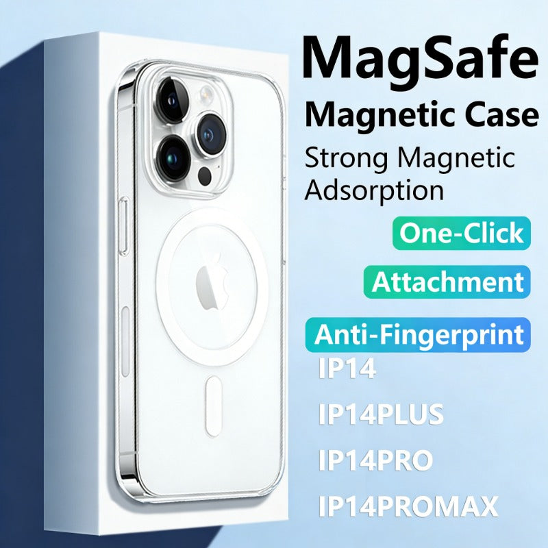 Magnetic Transparent Airbag Protective Phone Case for IPhone
