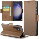 Business-Style Leather Flip Case for Samsung