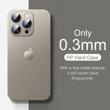 0.3mm Ultra Thin Clear Matte PP Hard Ultra Case for Iphone