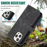 Retro Card-Slot Wallet Crossbody Leather Case for iPhone