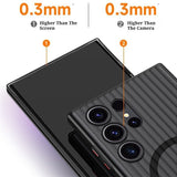 Corrugated Grating Anti-Slip Strip Magnetic Skin-Feel Phone Case for Samsung