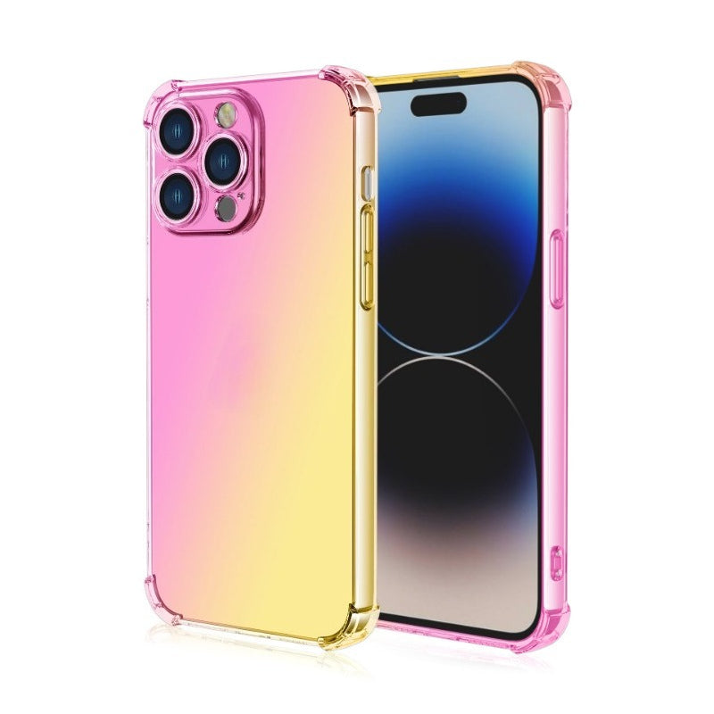 New Cool Gradient Color Four-Corner Shockproof Phone Case for IPhone