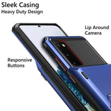 Armor Card Slot Flip Wallet Case for Samsung