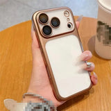 Frosted Translucent Plating Frame PC Phone Case for Iphone