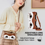 Cute Raccoon Leather Cross-Body Wallet Phone Case For IPhone