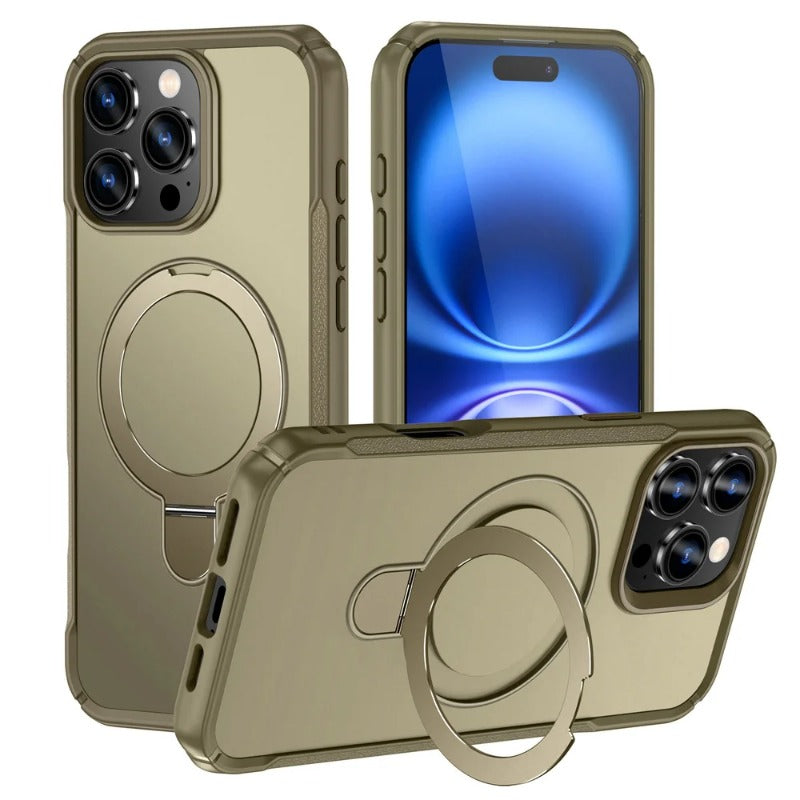 Luxury Magnetic Holder Folding Stand Phone Case for iPhone