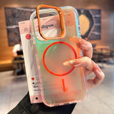 Color-Shifting Lens Kickstand Magnetic Case for iPhone