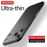Slim Matte Hard PC Phone Case For iPhone