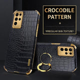 Crocodile Pattern Leather Phone Case For Samsung