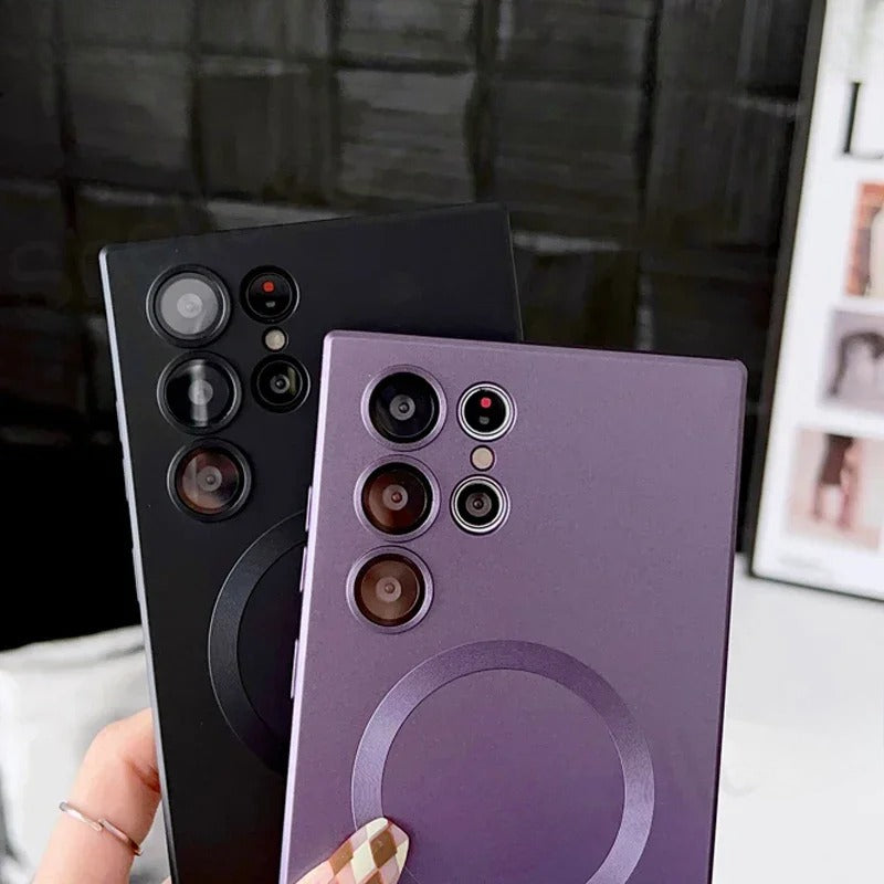 Luxury Magnetic Wireless Charge Case For Samsung