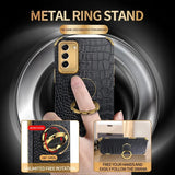 Crocodile Pattern Leather Phone Case For Samsung