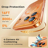 Clear Plating Soft TPU Drop Magnetic Phone Case for iPhone