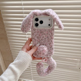 Rabbit Ear And Leopard Print Phone Case for IPhone