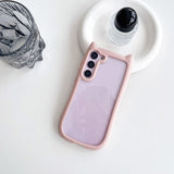Cat Ear Acrylic Phone Case for Samsung