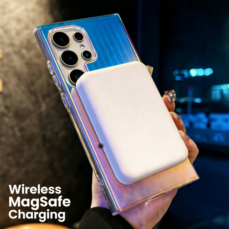 Magnetic Laser Color-Changing Phone Case for Samsung