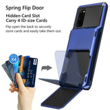 Armor Card Slot Flip Wallet Case for Samsung