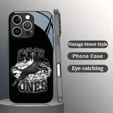 Vintage Street Style Panther Letter Pattern Case for iPhone