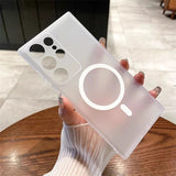 Ultra-Thin Matte Clear Magnetic Case For Samsung
