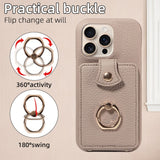 Leather Crossbody Wallet Shockproof Case for iPhone