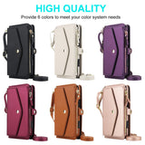 RFID Blocking Magnetic Charging Leather Wallet Case for iPhone