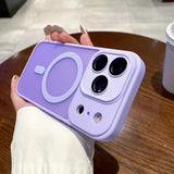 Matte Magnetic Clear Hard Case for iPhone