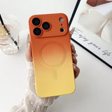Two-Tone Gradient Liquid Silicone Magnetic Phone Case for IPhone