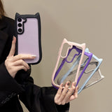 Cat Ear Acrylic Phone Case for Samsung