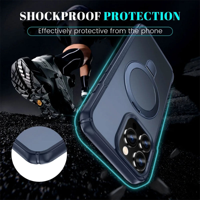 Luxury Magnetic Holder Folding Stand Phone Case for iPhone