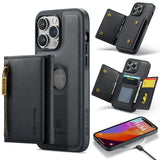 2 in 1 Magnetic Leather Wallet Case for iPhone