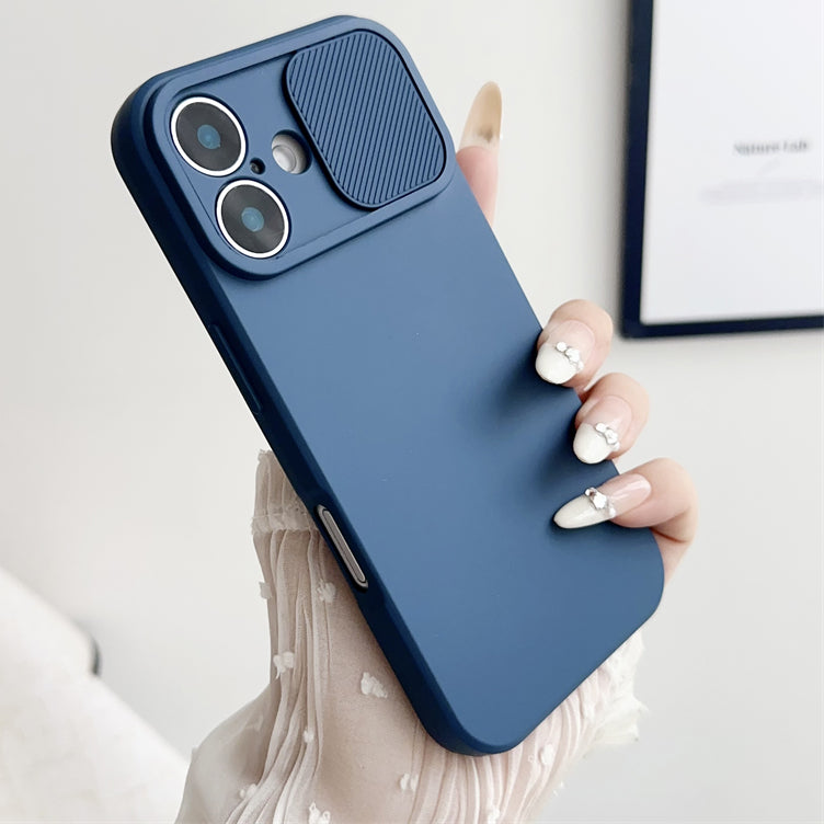 Slide Camera Lens Protection Soft Silicone Case For iPhone