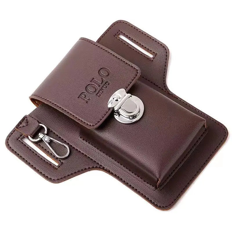2024 Fashion New Men's Belt Leather Vertical Multifunctional Portable Phone Case