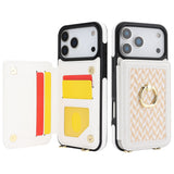 Woven Texture Card Slot Leather Case for iPhone