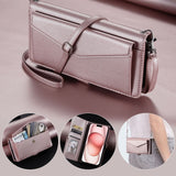 Leather Long Lanyard Wallet Flip Case for Samsung