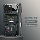 Aircraft Dashboard Pattern Electroplated Case for iPhone
