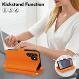 Luxury Leather Crossbody Wallet Case for Samsung