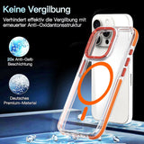 Two-Tone Transparent Magnetic Shockproof Phone Case for IPhone