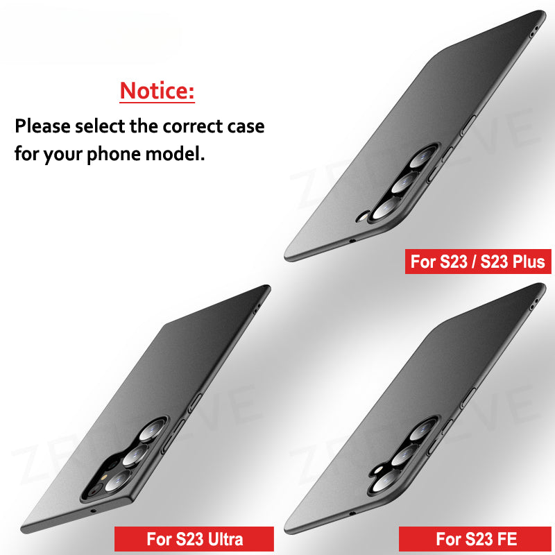 Slim Thin Hard PC Matte Case For Samsung
