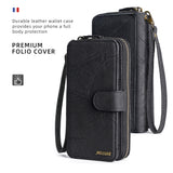 Card Holder Wallet Anti-Fingerprint Leather Case for iPhone