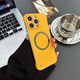 Ultra Thin Hard PC Magnetic Frameless Case for iPhone