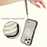 Car Magnetic Ripple Wave Pattern Case For iPhone